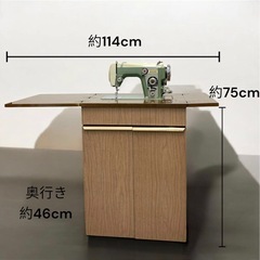 ジャノメ ミシン 560型 ミシン台 ミシン収納テーブル 蛇の目ミシン 当時物 レトロ 通電のみ確認済 現状品の画像