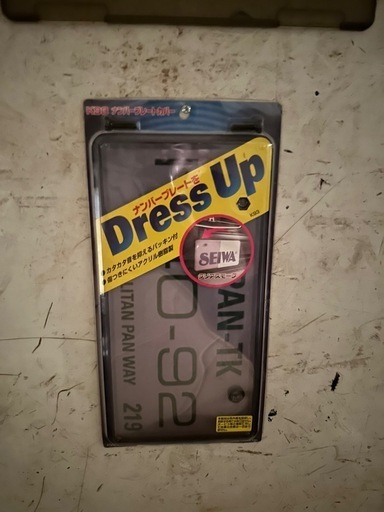 ナンバー カバー フロント 新品未使用