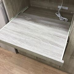 ★リユースのサカイ春日部店★KJ10974  レンジ台 ナチュラル H93×W83×D46 クリーニング済みの画像