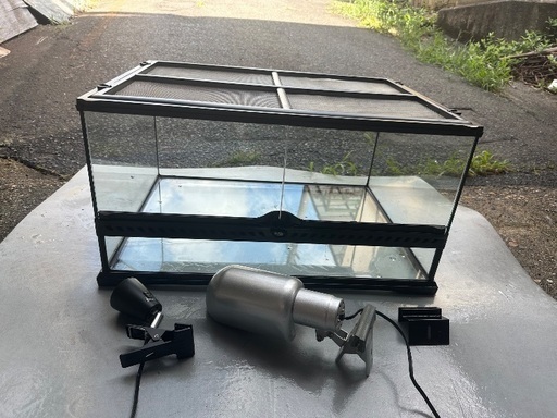 GEX グラステラリウム 6030 爬虫類 ケージ ランプソケット2種類付き