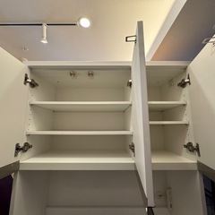 ニトリ 組合せキッチンボード ホワイト 幅101cm 高さ202cm 奥行43cmの画像