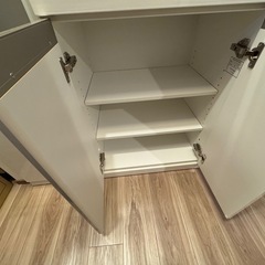 ニトリ 組合せキッチンボード ホワイト 幅101cm 高さ202cm 奥行43cmの画像