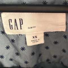 GAP スリムフィット ドット柄 半袖シャツ XS メンズの画像