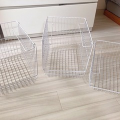 積み重ねできるワイヤーラック4個セットの画像