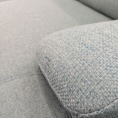 《月末限定！》ジモティー見た！で10%OFF【2人掛けソファ】ニトリ ファブリックソファ 布製 2.5人掛けソファ : ブルーの画像