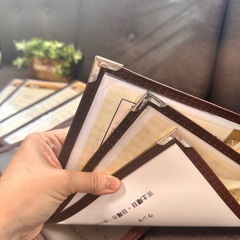 メニューブック A4 6ページ8冊  の画像