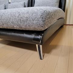 定価:208,000円でアルモニア Bella curva L字型ソファセット グレー・ブラック ラージの画像