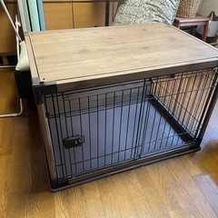 高級犬用ケージ　ゲージ　檻　DCM　ウッディサークルの画像