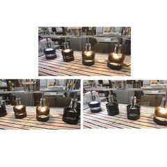 ペンダントライト モダンデコ 4灯 HC-018P-4 LEDシーリングライト 天然木 ブラック 西岡店の画像