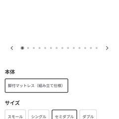 無印良品　脚付マットレス　セミダブル　無印ベッド下収納ケース4個、トゥルースリーパー付きの画像