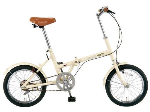 中古折りたたみ自転車 style アイボリー　16インチ 中古折りたたみ自転車 style アイボリー 16インチ 自転車本体