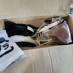 【相模原市中央区田名】未使用!! 折りたたみ自転車 シンプルスタイル SS-H16 16インチ アイボリーの画像