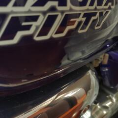 【超希少✨】HONDAマグナ50 カスタム　パールヘロンブルーの画像