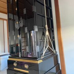 【豪華金仏壇・漆塗り・蒔絵入り／新品未使用】定価約60万円→18万円でお譲りしますの画像