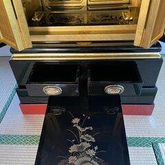 【豪華金仏壇・漆塗り・蒔絵入り／新品未使用】定価約60万円→18万円でお譲りしますの画像