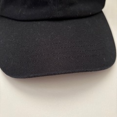 黒キャップ綿100%の画像