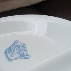 平成レトロ CORELLE ミッキー＆ミニー ランチプレートの画像