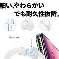 【新品】ライトニングケーブルUSB-A to Type-C の画像