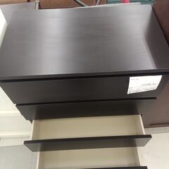 ★リユースのサカイ千葉中央店★期間限定割引有  チェスト ブラック H101×D49×W81 クリーニング済み TC3937の画像
