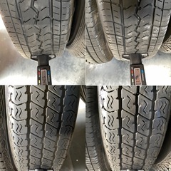 145R12 軽トラ 軽バン タイヤホイール　4本セットの画像