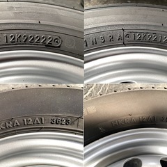 145R12 軽トラ 軽バン タイヤホイール　4本セットの画像