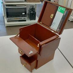 0724-052 三面鏡 メイクボックス 鏡付　の画像
