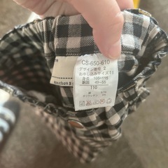 110ハーフパンツチェックの画像