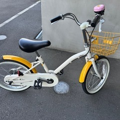 あさひサイクル 16インチ 子供用自転車 CREAM クリーム イノベーションファクトリー キッズサイクル　 　の画像