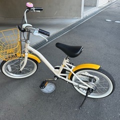 あさひサイクル 16インチ 子供用自転車 CREAM クリーム イノベーションファクトリー キッズサイクル　 　の画像