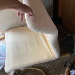 1人掛けソファ　カバーなしの画像