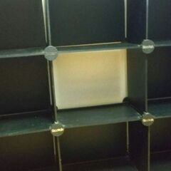 書棚  本棚（黒）プラスチックで重厚の画像