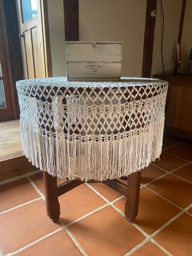 アンティーク調 丸テーブル