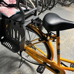 【8/1受渡日限定】自転車 子供座席付　26inchの画像