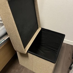 スツール　収納ボックス　アイリスオーヤマの画像
