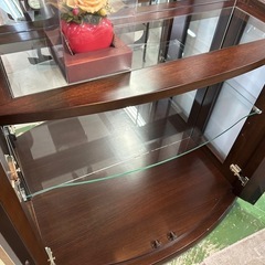 ライト付き/ガラスコレクションボードの画像
