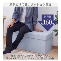スツール　収納ボックス　ワイド　アイリスオーヤマの画像