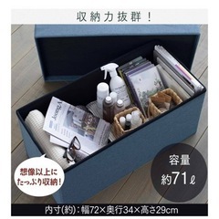 スツール　収納ボックス　ワイド　アイリスオーヤマの画像