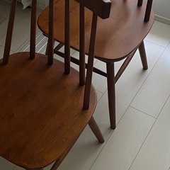 ダイニングチェア二点セットの画像