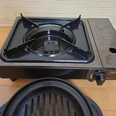 キャンプ　焼き肉　カセットコンロ グリル
の画像
