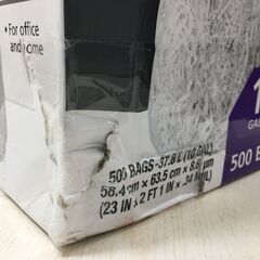 海外・日本製品のサルベージ品　WASTEBASKET  LINERS  CLEAR  Bags　37.8L　500枚入りの画像