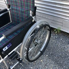 高■14506■MIKI 車いす 自走式 M-1シリーズ MPN-43JD 介助 介護 ブレーキ付き 折り畳みの画像