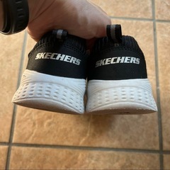 SKECHERS スケッチャーズ キッズ　スニーカー　黒　21㎝の画像