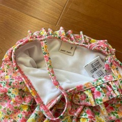 petit mainプティマイン 水着 90cm ベビー 水着 女の子 花柄の画像