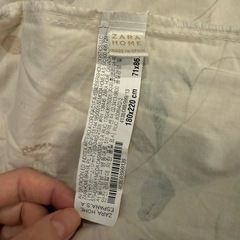 超美品ZARA HOME花柄 掛け布団カバーの画像