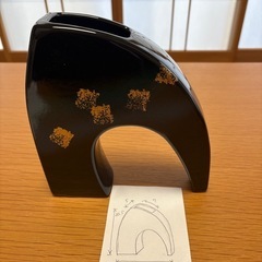 生花　花器　4点セット　黒　美品の画像