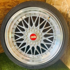 メーカー不明 BBS風 スーパーRSタイプ 18インチ 18×8J ET40 4穴? 5穴? PCD 100/114.3 マルチ NPC3（初代bB外し）の画像