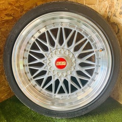 メーカー不明 BBS風 スーパーRSタイプ 18インチ 18×8J ET40 4穴? 5穴? PCD 100/114.3 マルチ NPC3（初代bB外し）の画像
