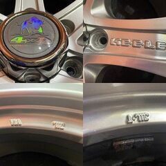 Weds KEELER ウェッズ キーラー 社外ホイール 17インチ 4本 7.5J6HPCD139.7+25 ランクルプラド ハイラックス ハイエース等　(VHM751) の画像