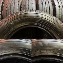 DUNLOP ENASAVE SPLT50 205/70R16 111/109N LT 16インチ ライトトラック用 夏タイヤ 6本 21年製 バリ溝 エルフ キャンター等　(KTS225)の画像