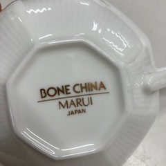 2507-607 BONE CHINA MARUI JAPAN  カップ&ソーサー バラ売り不可 キズありの画像